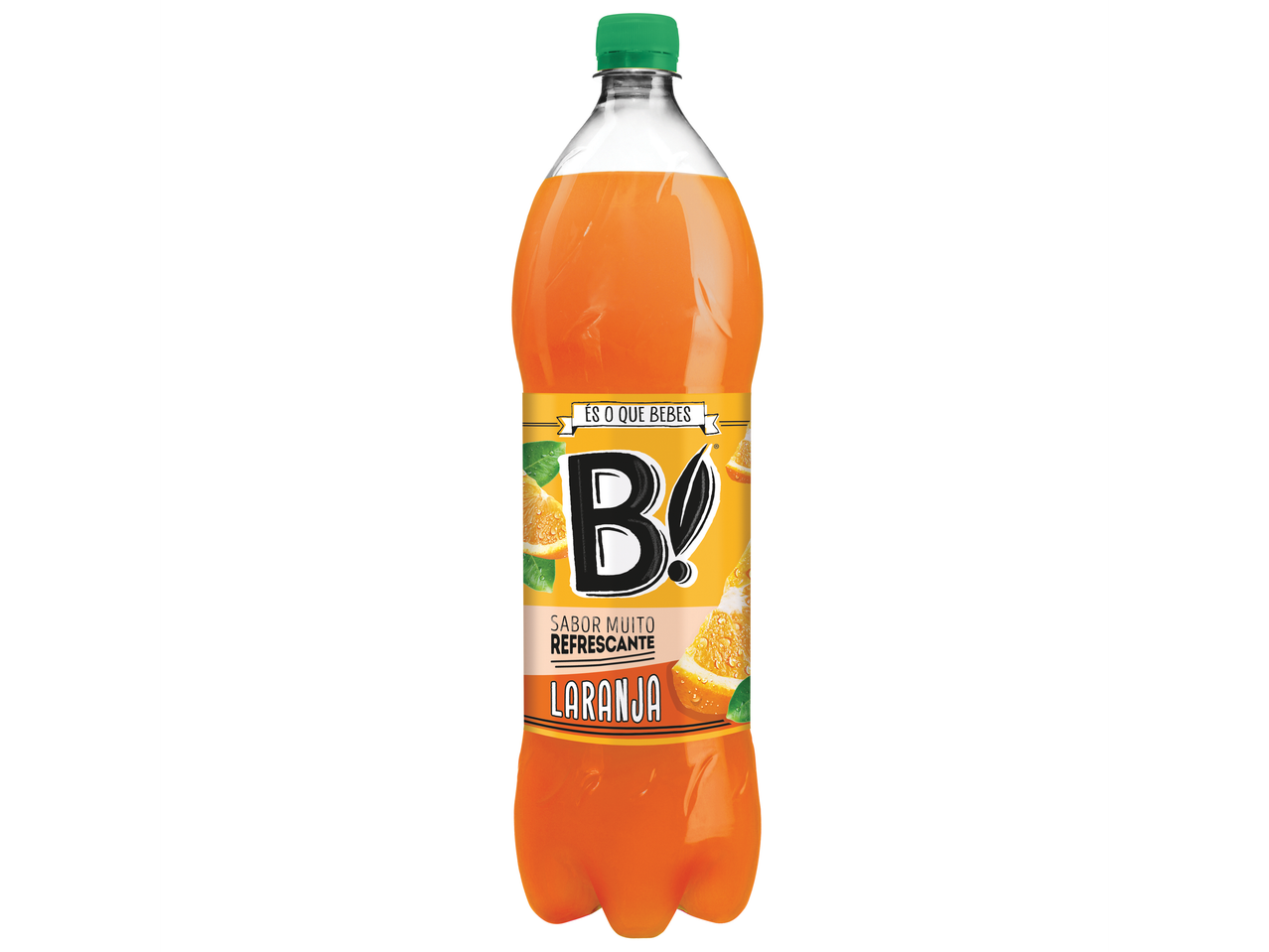 Garrafa de refrigerante de laranja B!.