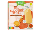 Веган замразени smoothie стикове Vemondo: ябълка, портокал, морков, манго и джинджифил.