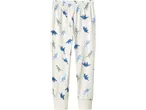 Lupilu Kids' Pyjamas: White pajama bottoms with blue and green dinosaur print.