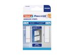 tesa Powerstrips® klæbestrimler: 6 stk. x 3 kg og 6 stk. x 1 kg, nem montering og afmontering.