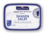 Graasten Skagen salat med rejer, kaviar og surimi.