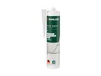 White acrylic sealant for filling cracks and sealing joints on plaster, walls, and woodchip wallpaper.