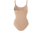 Beige body för kvinnor med axelband.