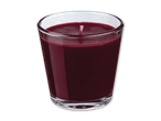 Rote Kerze in einem Glas