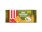 LU Mini Crackers met olijfolie en oregano, 8 pakjes van 5 crackers.