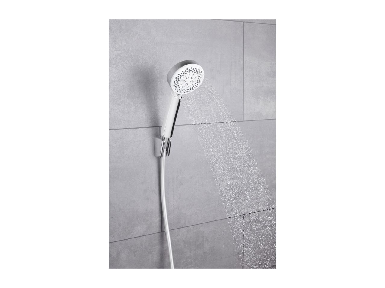 Go to full screen view: Livarno Home Shower Head & Hose Set - White - Image 5