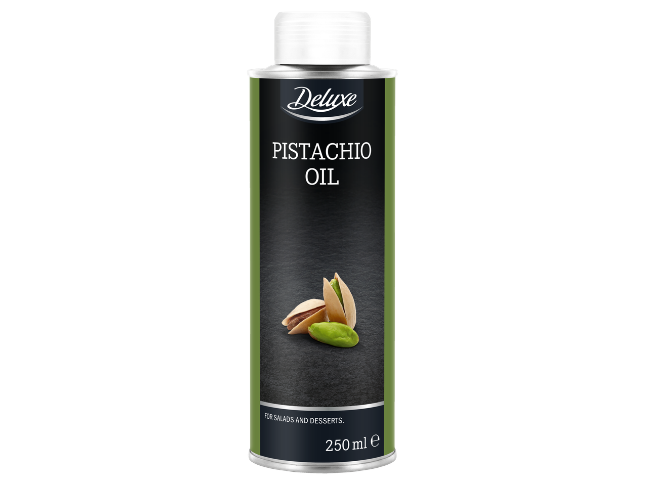 Pistacijų aliejaus butelis salotoms ir desertams, 250 ml.
