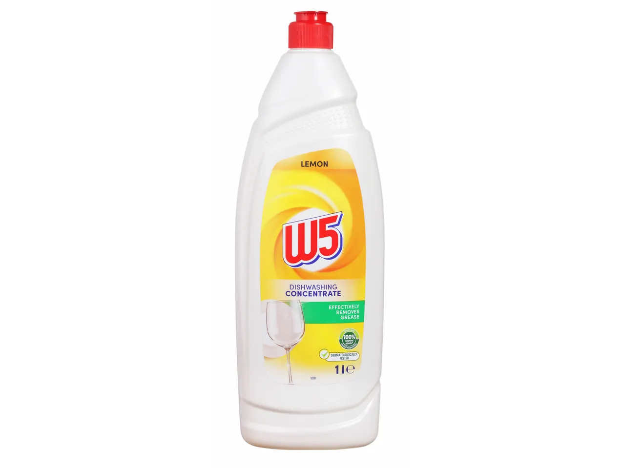 W5 tekočina za pomivanje posode, vonj limone.