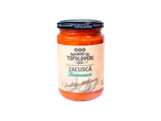 Bunătăți de Topoloveni Zacuscă Țărănească, o zacuscă tradițională românească într-un borcan.