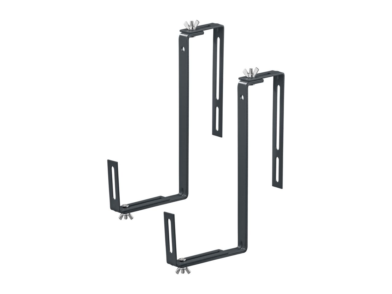 Go to full screen view: Parkside Balcony Planter Brackets - 2 Pack - Image 1