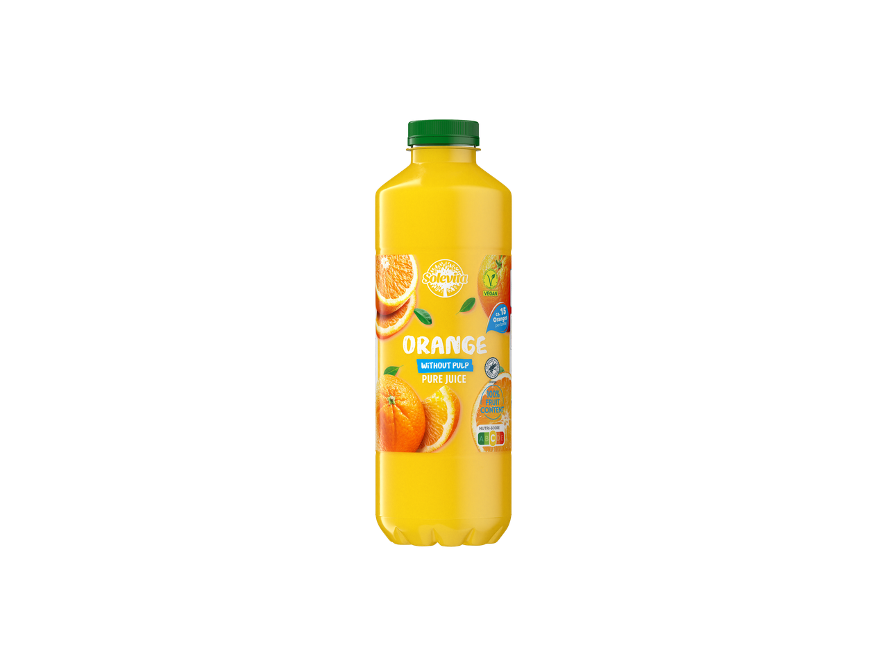 Solevita narancslé pép nélkül, 100% gyümölcs.