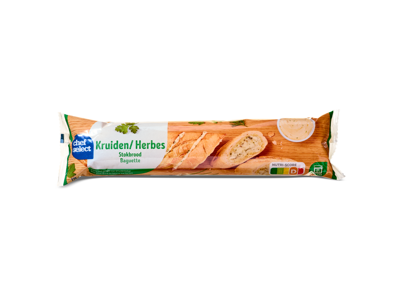 Chef Select Kruiden/Herbes stokbrood baguette.