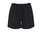 Sorte shorts med elastik i taljen og snøre.