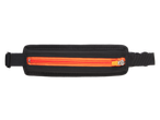 Ceinture de course CRIVIT avec fermeture éclair orange.