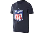 Maglietta NFL blu scuro con logo a scudo.