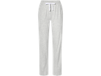 Ljusgrå pyjamasbyxor med vit dragsko.