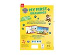 Paw Patrol drawing book for ages 4+ with wipe-clean pages and pen.