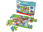 Puzzle de madeira de 24 peças da Patrulha Pata com os personagens principais.