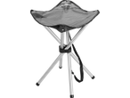 CRIVIT sklopiva stolica za kampovanje sa tri noge u sivoj boji.