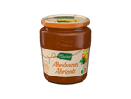 Pot de confiture d'abricots Maribel avec une étiquette montrant des abricots et un Nutri-Score.