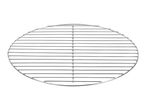 Oval-shaped chrome-plated cooking grid for a barbecue or grill.