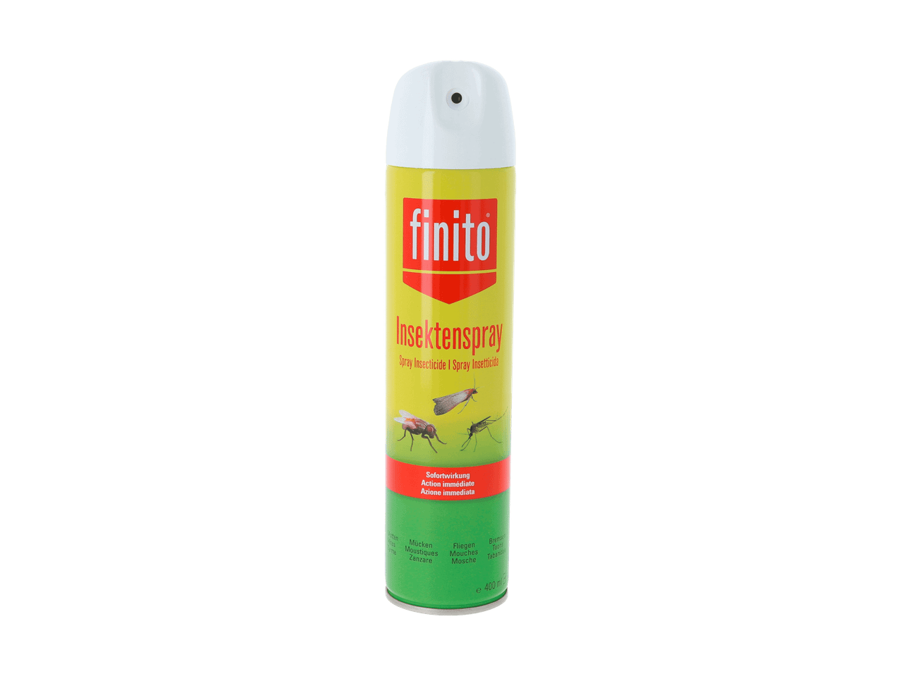 Spray insecticide pour mouches, moustiques et autres insectes, à action immédiate.