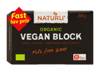 Økologisk vegansk blok med shea, kokos, raps og mandel, 200g, mælkefri zone, fast lav pris.