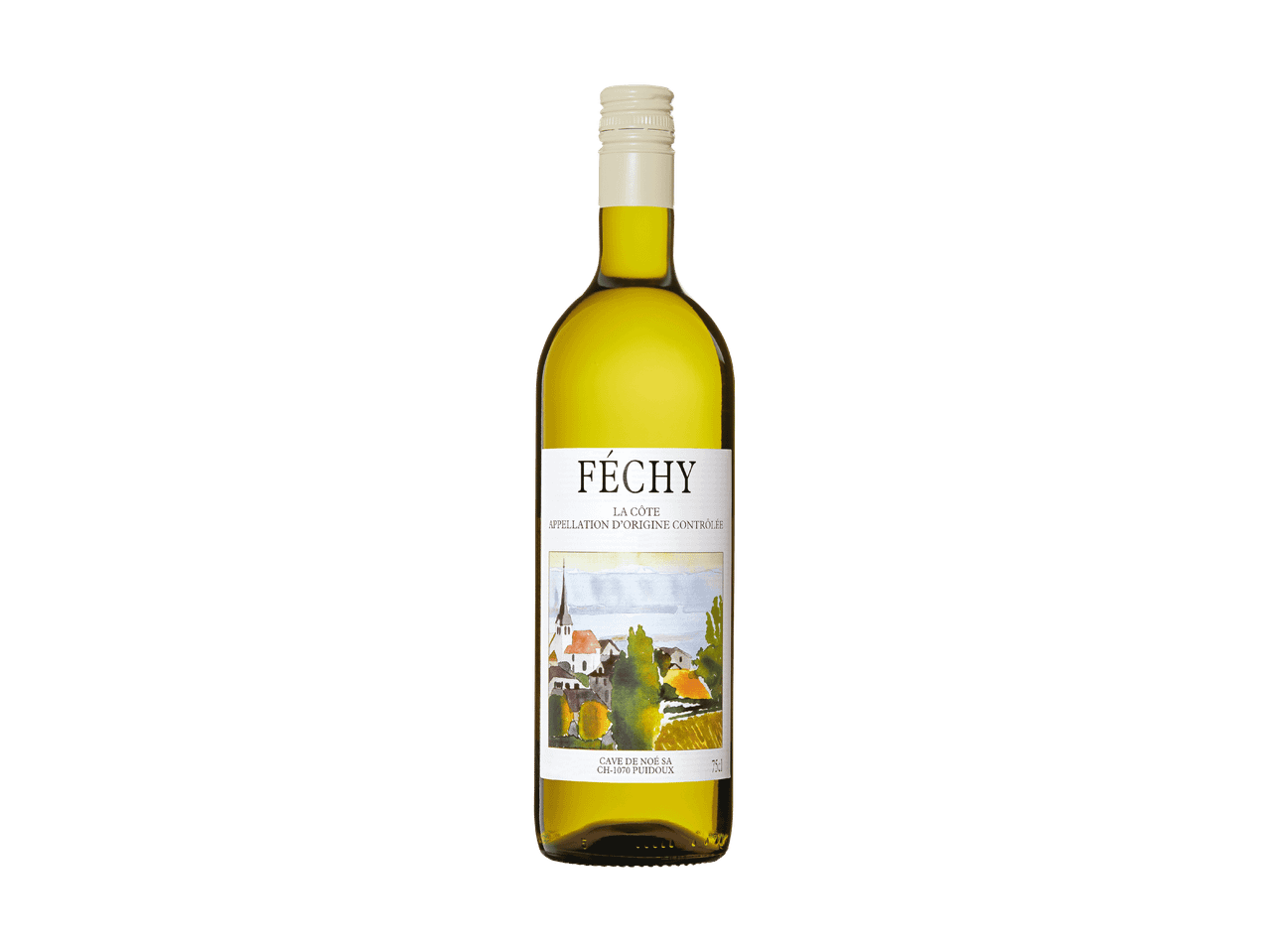 Flasche Weißwein FÉCHY, LA CÔTE, APPELLATION D'ORIGINE CONTRÔLÉE, 75cl.