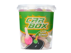 Car Box: zure Sour Dummies gummies in een bakje.
