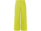 Calças largas, cor limão.