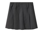 Dark grey pleated school skirt with an elasticated waist.