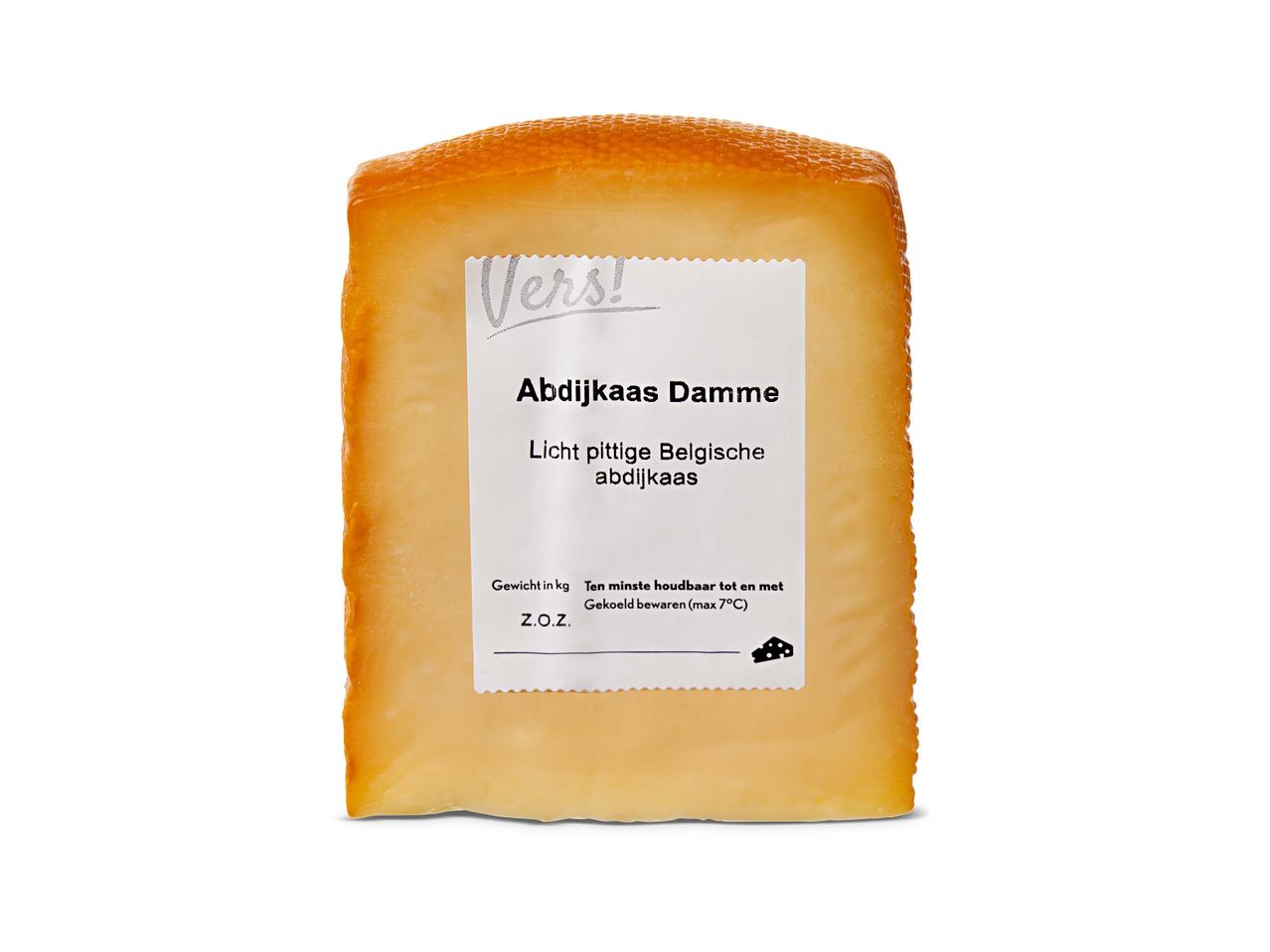 Abdijkaas Damme kaas: mild pittige Belgische kaas.