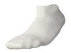Single white ankle sock