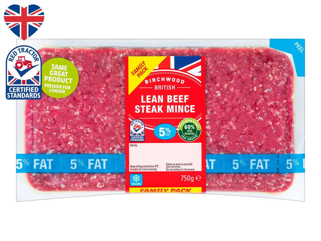 Go to full screen view: Birchwood British Lean Beef Steak Mince 5% Fat - Image 1