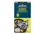 Lighthouse Bay microwavable cooked mussels in white wine sauce.