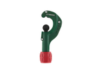 A green and red Parkside pipe cutter for DIY assortment.