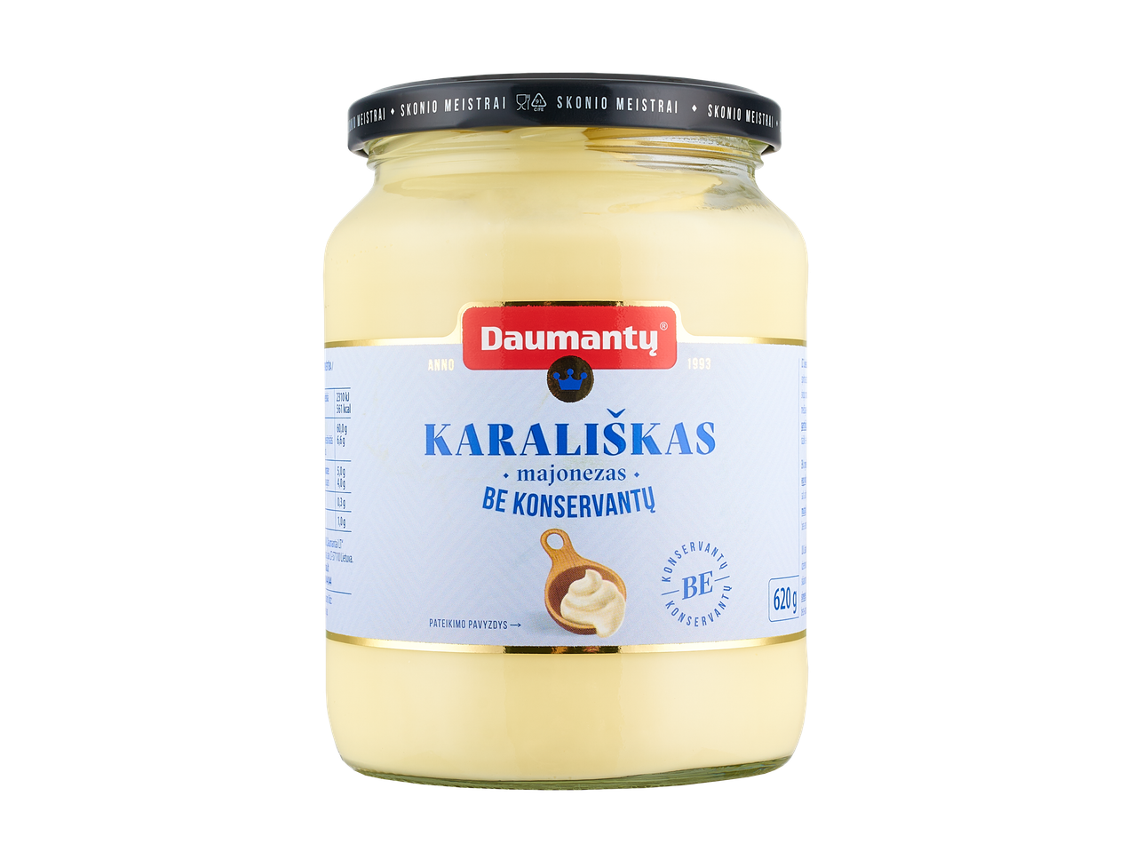 Daumanty Karališkas majonezo stiklainių.
