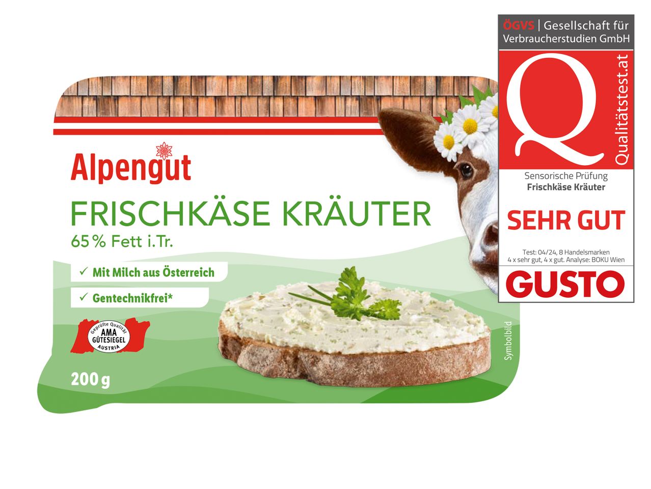 Gehe zu Vollbildansicht: ALPENGUT Frischkäse Kräuter - Bild 1