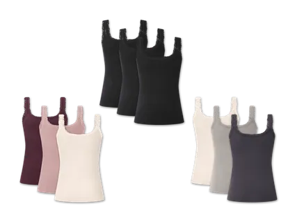 ESMARA Damen Geripptes Top, 3 Stück