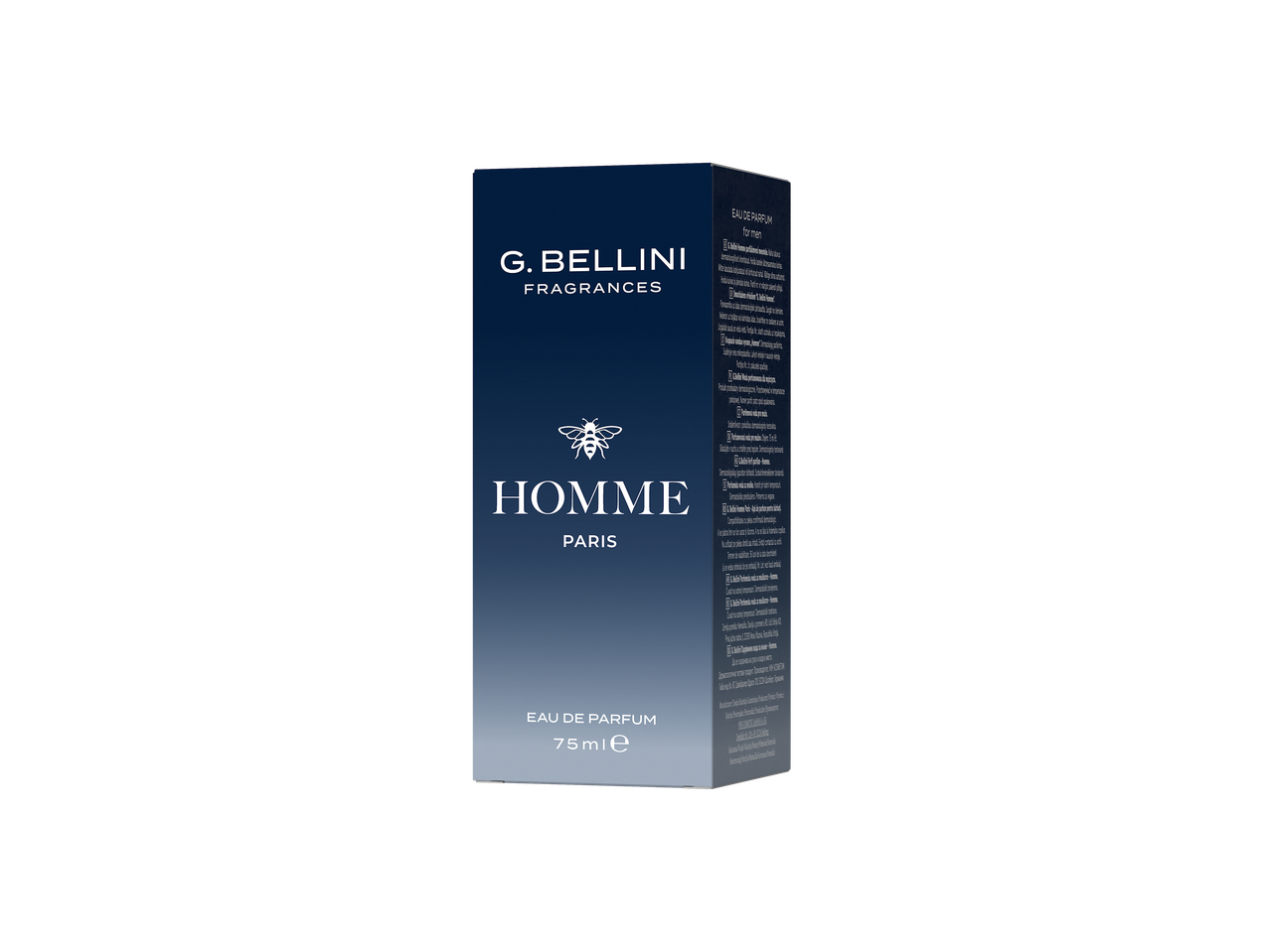 Ambalaj de parfum G. Bellini Homme Paris, 75 ml.