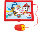 Laptop și mouse roșii cu tematică Paw Patrol de la Lexibook.