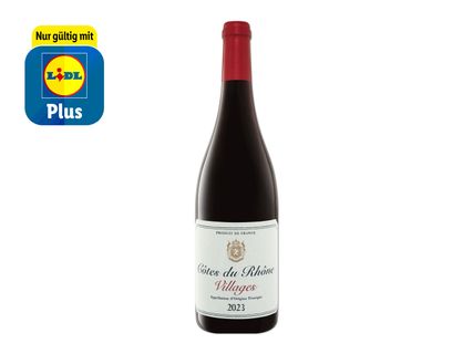 Côtes du Rhône Villages AOP, Rotwein 2023, trocken