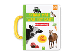 Bilderbuch 'Schau mal, was ist das?' mit Bauernhof-Motiven für Kinder ab 12 Monaten.