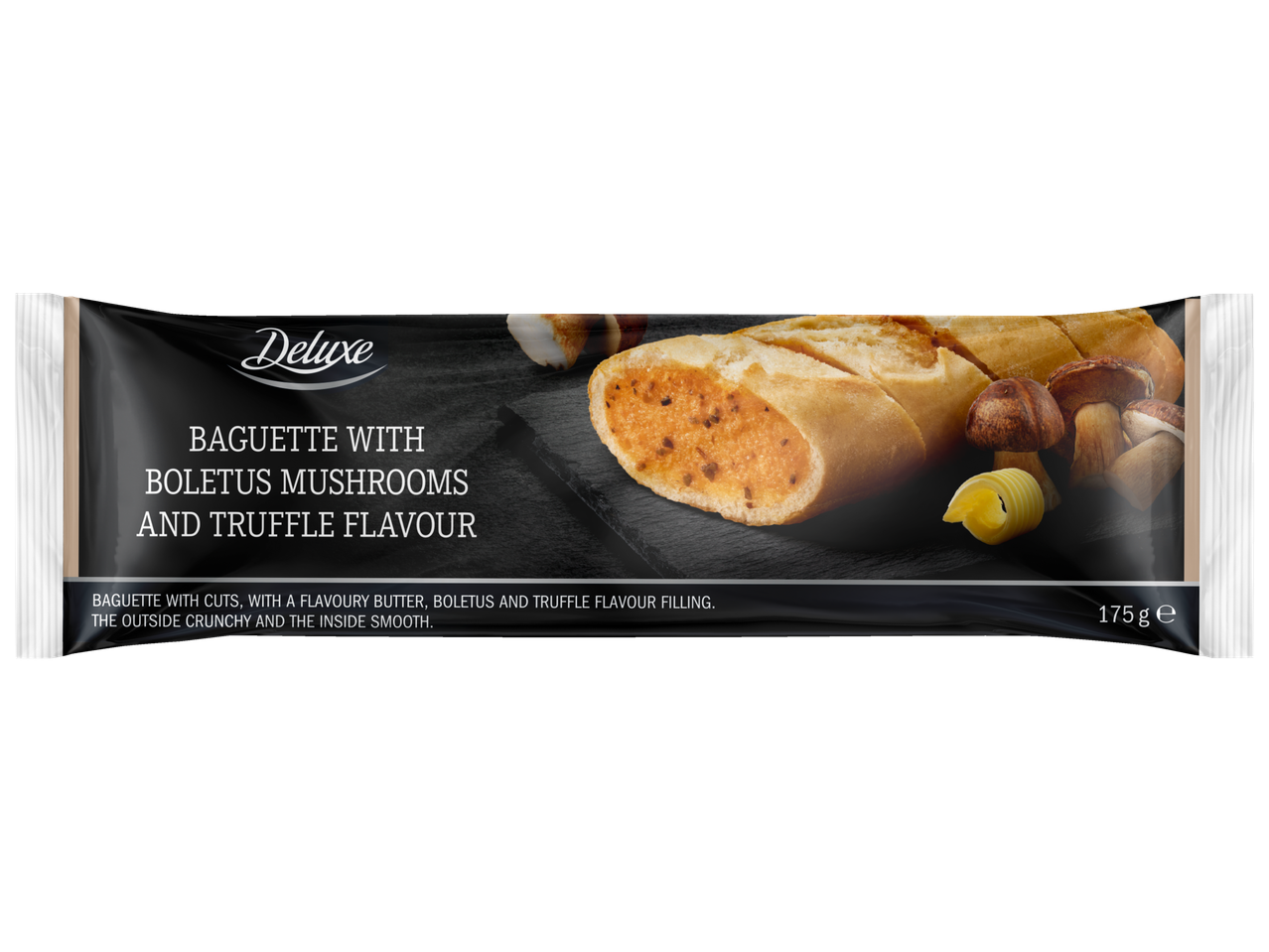 Deluxe bagete ar baravikām un trifeļu garšu, 175g.