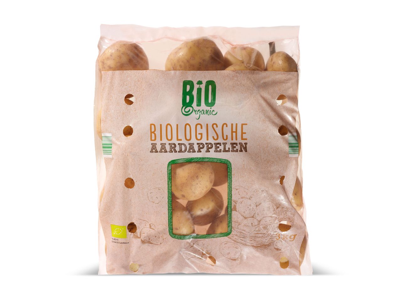 Biologische aardappelen Bio Organic, 3kg zak.