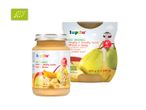Lupilu bio obuolių, kriaušių ir bananų tyrė kūdikiams nuo 4 mėnesių.
