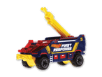Hot Wheels First Response Feuerwehrauto mit ausfahrbarem Arm.