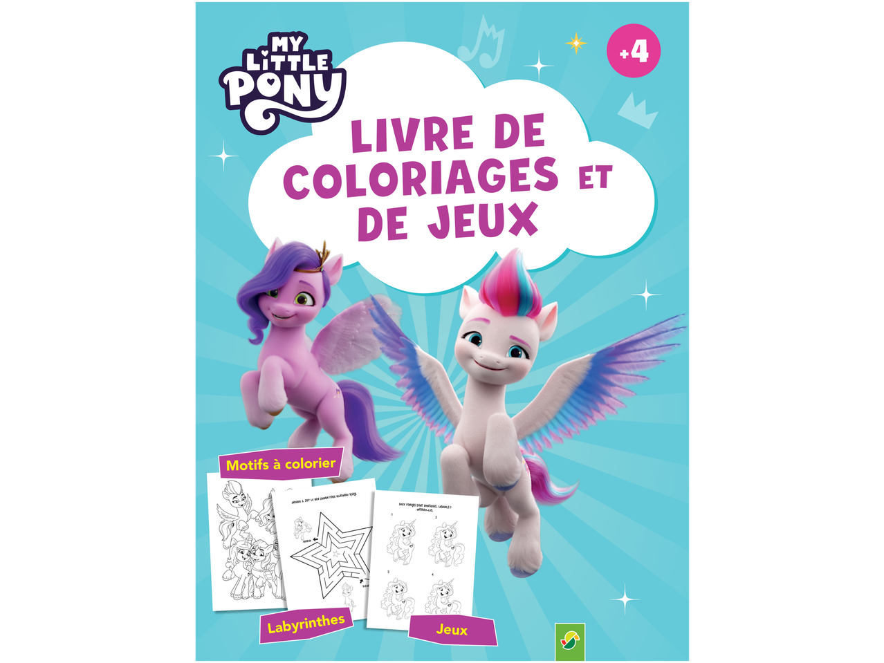 Livre de coloriages et de jeux My Little Pony avec personnages et activités