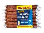 Verpakking met 7 stuks ontbijtkoek, met de tekst '30% minder suiker' en 'XXL voordeelverpakking'.