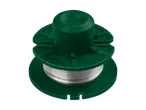 Weed eater string spool: dark green.